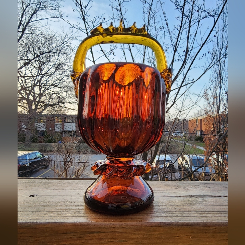 Art glass vase by J. Słuczan-Orkusz, Poland, 60s, 70s